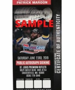 Fan Cave Sports Autographed Memorabilia Patrick Maroon St Louis Blues Autographed Framed 8x10 - COA