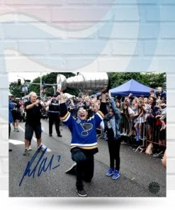 Fan Cave Sports Patrick Maroon St Louis Blues Autographed Parade 8x10 Photo - COA Autographed Memorabilia