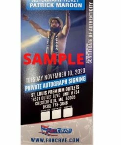Fan Cave Sports Autographed Memorabilia Patrick Maroon St Louis Blues Autographed Stanley Cup 16x20 Photo - COA