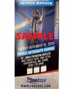 Fan Cave Sports Patrick Maroon Tampa Bay Lightning Autographed Framed 11x14 - COA Autographed Memorabilia