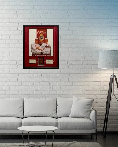 Fan Cave Sports Autographed Memorabilia Paul And Dizzy Dean St Louis Cardinals Custom Autographed Framed Union Leader Promo Poster With Original Can - JSA 2 Fan Cave Sports Autographed Memorabilia Paul And Dizzy Dean St Louis Cardinals Custom Autographed Framed Union Leader Promo Poster With Original Can - JSA