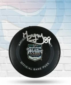 Fan Cave Sports Pavel Buchnevich St Louis Blues Autographed 2022 Winter Classic Official Game Puck - JSA