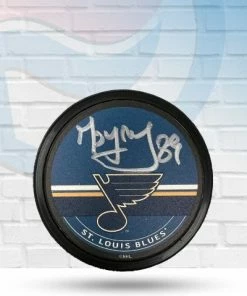 Fan Cave Sports Autographed Memorabilia Pavel Buchnevich St Louis Blues Autographed Fan Cave Exclusive Signature Puck