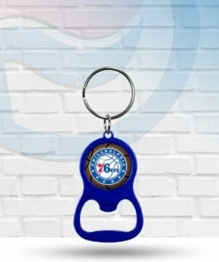 Rico Industries Keychains Philadelphia 76ers Colored Bottle Opener Keychain