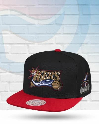 Mitchell & Ness Philadelphia 76ers Mitchell And Ness 2002 All Star Side Patch Snapback Hat Hats 1 Mitchell & Ness Philadelphia 76ers Mitchell And Ness 2002 All Star Side Patch Snapback Hat Hats