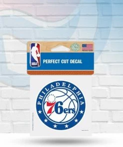 WinCraft Philadelphia 76ers Perfect Cut Decal 4" X 4" Decals