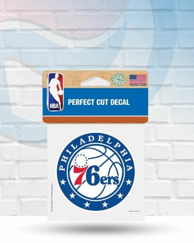 WinCraft Philadelphia 76ers Perfect Cut Decal 4" X 4" Decals 1 WinCraft Philadelphia 76ers Perfect Cut Decal 4" X 4" Decals