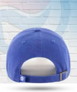 '47 Brand Hats Philadelphia 76ers Royal Clean Up Adjustable Hat