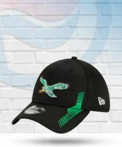New Era Philadelphia Eagles 2021 Sideline Home Historic Logo 39THIRTY Flex Hat Hats