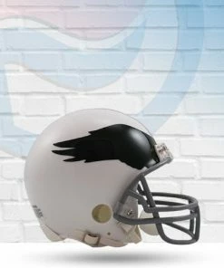Score Here Philadelphia Eagles 69-73 Throwback Riddell Mini Football Helmet Collectibles