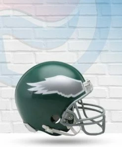 Score Here Collectibles Philadelphia Eagles 74-95 Throwback Riddell Mini Football Helmet