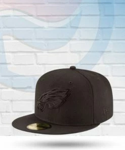 New Era Philadelphia Eagles Black On Black 59FIFTY Fitted Hat