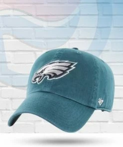 '47 Brand Hats Philadelphia Eagles Clean Up Adjustable Hat
