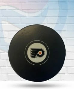 InGlassCo Philadelphia Flyers Team Logo Autograph Puck Collectibles