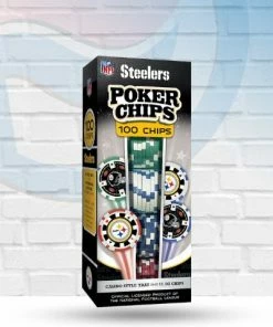 Masterpieces Puzzle Co Games Pittsburgh Steelers 100 Piece Poker Chips