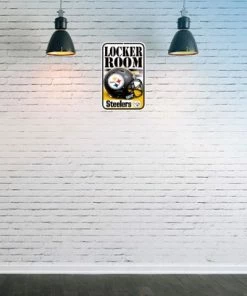 WinCraft Pittsburgh Steelers 11" X 17" Plastic Locker Room Sign