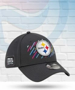 New Era Hats Pittsburgh Steelers 2021 Crucial Catch 39THIRTY Flex Hat