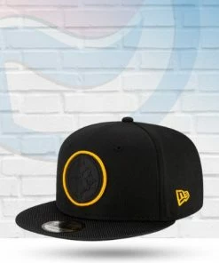 New Era Hats Pittsburgh Steelers 2021 Sideline Road 9FIFTY Snapback Hat
