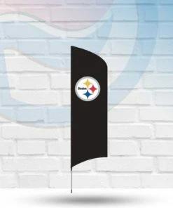 Michigan Pittsburgh Steelers 42" X 20" Tailgate Flag Kit Clearance