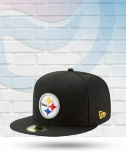 New Era Hats Pittsburgh Steelers Black 59FIFTY Fitted Hat