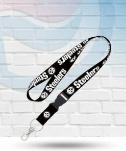 WinCraft Pittsburgh Steelers Black Lanyard With Detachable Buckle