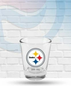 Logo Brands Pittsburgh Steelers Letterman Shot Glass