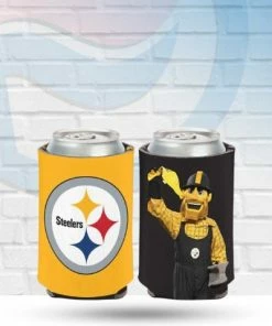 WinCraft Pittsburgh Steelers Mascot Can Koozie Drinkware