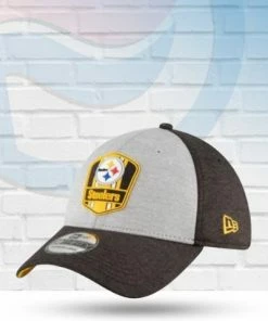 New Era Hats Pittsburgh Steelers On Field Sideline 39THIRTY Flex Hat