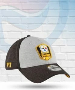 New Era Hats Pittsburgh Steelers On Field Sideline 39THIRTY Flex Hat