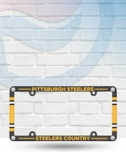 WinCraft Pittsburgh Steelers Plastic License Plate Frame Automotive
