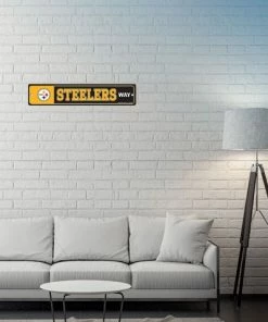 WinCraft Wall Signs Pittsburgh Steelers Street Zone Plastic Blvd Sign