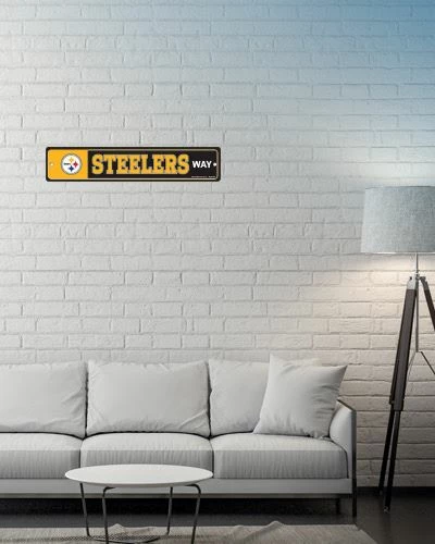 WinCraft Wall Signs Pittsburgh Steelers Street Zone Plastic Blvd Sign 2 WinCraft Wall Signs Pittsburgh Steelers Street Zone Plastic Blvd Sign