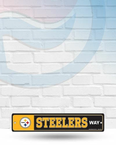 WinCraft Wall Signs Pittsburgh Steelers Street Zone Plastic Blvd Sign 1 WinCraft Wall Signs Pittsburgh Steelers Street Zone Plastic Blvd Sign