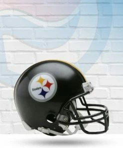 Score Here Collectibles Pittsburgh Steelers VSR4 Riddell Mini Football Helmet