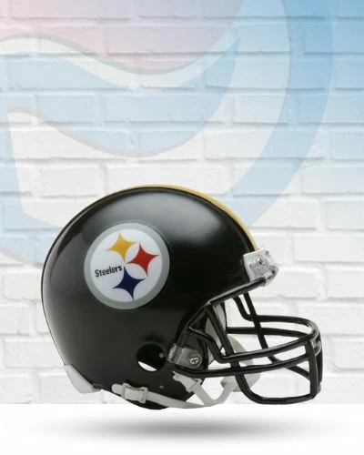 Score Here Collectibles Pittsburgh Steelers VSR4 Riddell Mini Football Helmet 1 Score Here Collectibles Pittsburgh Steelers VSR4 Riddell Mini Football Helmet