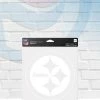 WinCraft Pittsburgh Steelers White Perfect Cut Decal 4" X 4"