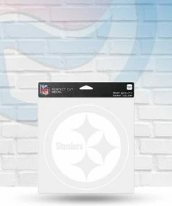 WinCraft Pittsburgh Steelers White Perfect Cut Decal 4" X 4"