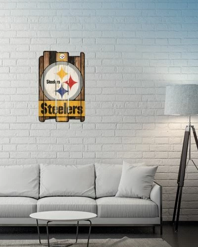 Wincraft Wall Signs Pittsburgh Steelers Wood Fence 11" X 17" Wooden Sign 2 Wincraft Wall Signs Pittsburgh Steelers Wood Fence 11" X 17" Wooden Sign