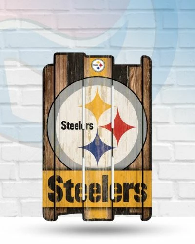 Wincraft Wall Signs Pittsburgh Steelers Wood Fence 11" X 17" Wooden Sign 1 Wincraft Wall Signs Pittsburgh Steelers Wood Fence 11" X 17" Wooden Sign