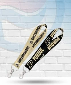Michigan Purdue Boilermakers Lanyard Key Strap