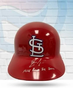 Fan Cave Sports Autographed Memorabilia Randal Grichuk St Louis Cardinals Autographed Replica Rawlings Batting Helmet W/"Here Comes The Boom" Inscription - JSA COA