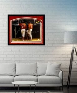 Fan Cave Sports Red Schoendienst And Tony LaRussa St Louis Cardinals Dual Autographed Framed 16x20 - JSA COA Autographed Memorabilia