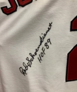 Fan Cave Sports Red Schoendienst St Louis Cardinals Autographed Authentic Majestic Jersey W/ Inscription - JSA