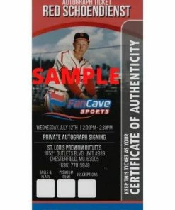 Fan Cave Sports Red Schoendienst St Louis Cardinals Autographed Framed 11x14 - COA Autographed Memorabilia 7 Fan Cave Sports Red Schoendienst St Louis Cardinals Autographed Framed 11x14 - COA Autographed Memorabilia