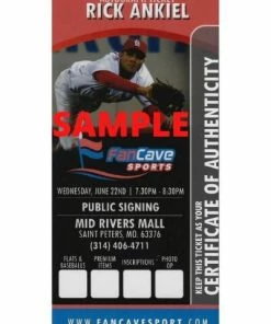 Fan Cave Sports Autographed Memorabilia Rick Ankiel St Louis Cardinals Autographed Photo - COA