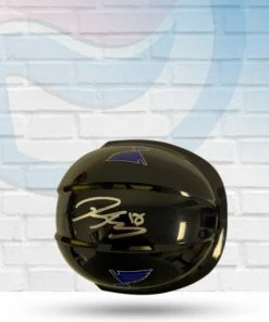 Fan Cave Sports Robert Thomas Autographed St Louis Blues Mini Replica Helmet: Navy - JSA Autographed Memorabilia