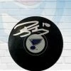 Fan Cave Sports Robert Thomas St Louis Blues Autographed Logo Puck - COA Autographed Memorabilia