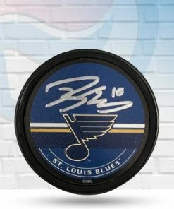 Fan Cave Sports Robert Thomas St Louis Blues Autographed Signature Puck - JSA