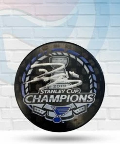 Fan Cave Sports Robert Thomas St Louis Blues Autographed Stanley Cup Champions Logo Puck - JSA Autographed Memorabilia
