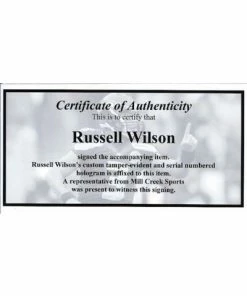 Fan Cave Sports Russell Wilson Seattle Seahawks Autographed Full Size Speed Helmet - COA 5 Fan Cave Sports Russell Wilson Seattle Seahawks Autographed Full Size Speed Helmet - COA